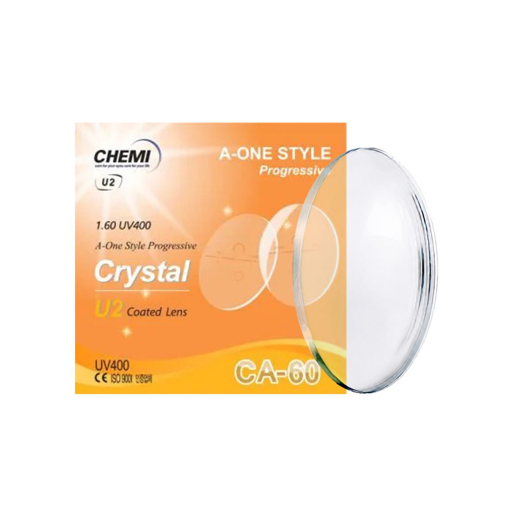 Tròng Kính Chemi 1.60 SP Crystal U2 Coated