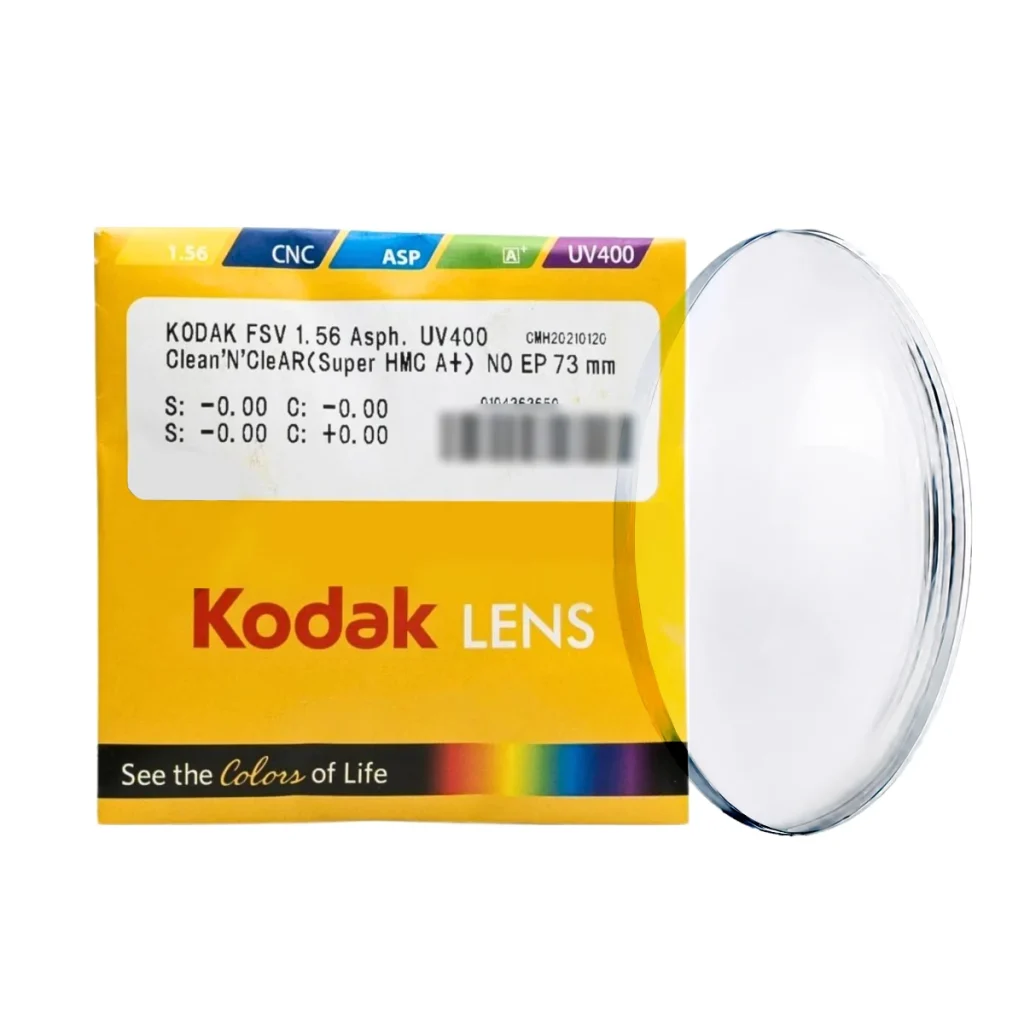 Tròng Kính Kodak FSV 1.56 Asph UV400 Clean'N'CleAR (Super HMC A+)