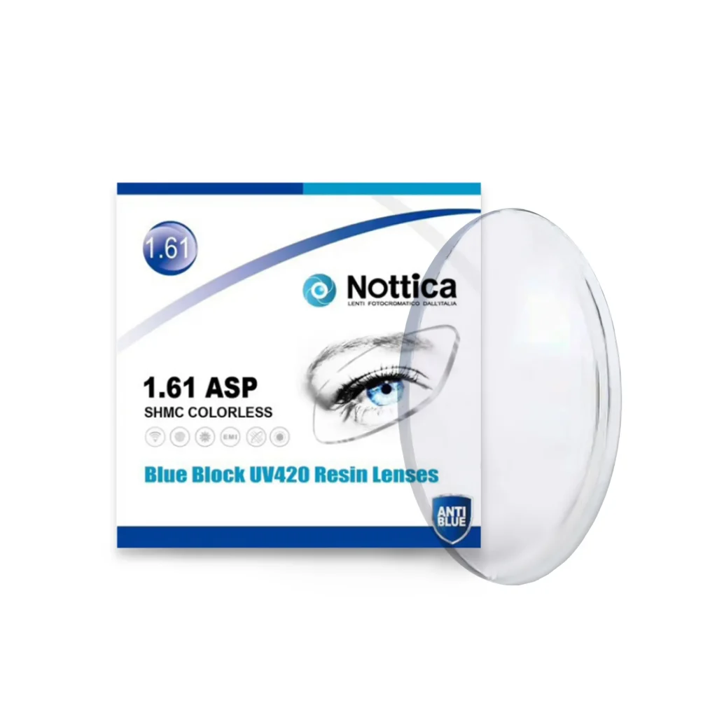 Tròng Kính Nottica N4 Series 1.61 ASP Chống Ánh Sáng Xanh (Độ Loạn -2.25 ~ -4.00)