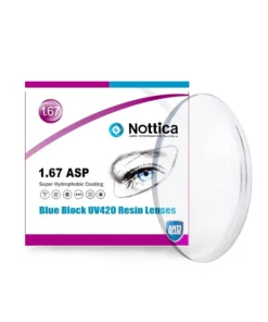 Tròng Kính Nottica N5 Series 1.67 ASP Đổi Màu Khói Chống Ánh Sáng Xanh (Độ Loạn -2.25 ~ -4.00)