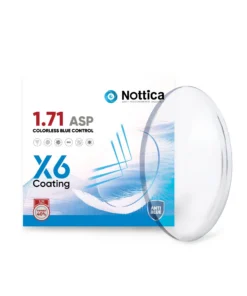 Tròng Kính Nottica N4 Series 1.71 ASP Chống Ánh Sáng Xanh Cực Mỏng