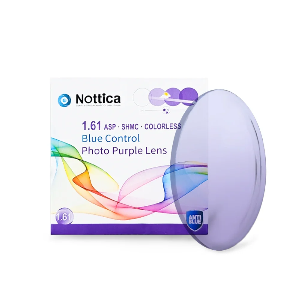 Tròng Kính Nottica N5 Jelly Series 1.61 ASP Đổi Màu Tím Chống Ánh Sáng Xanh