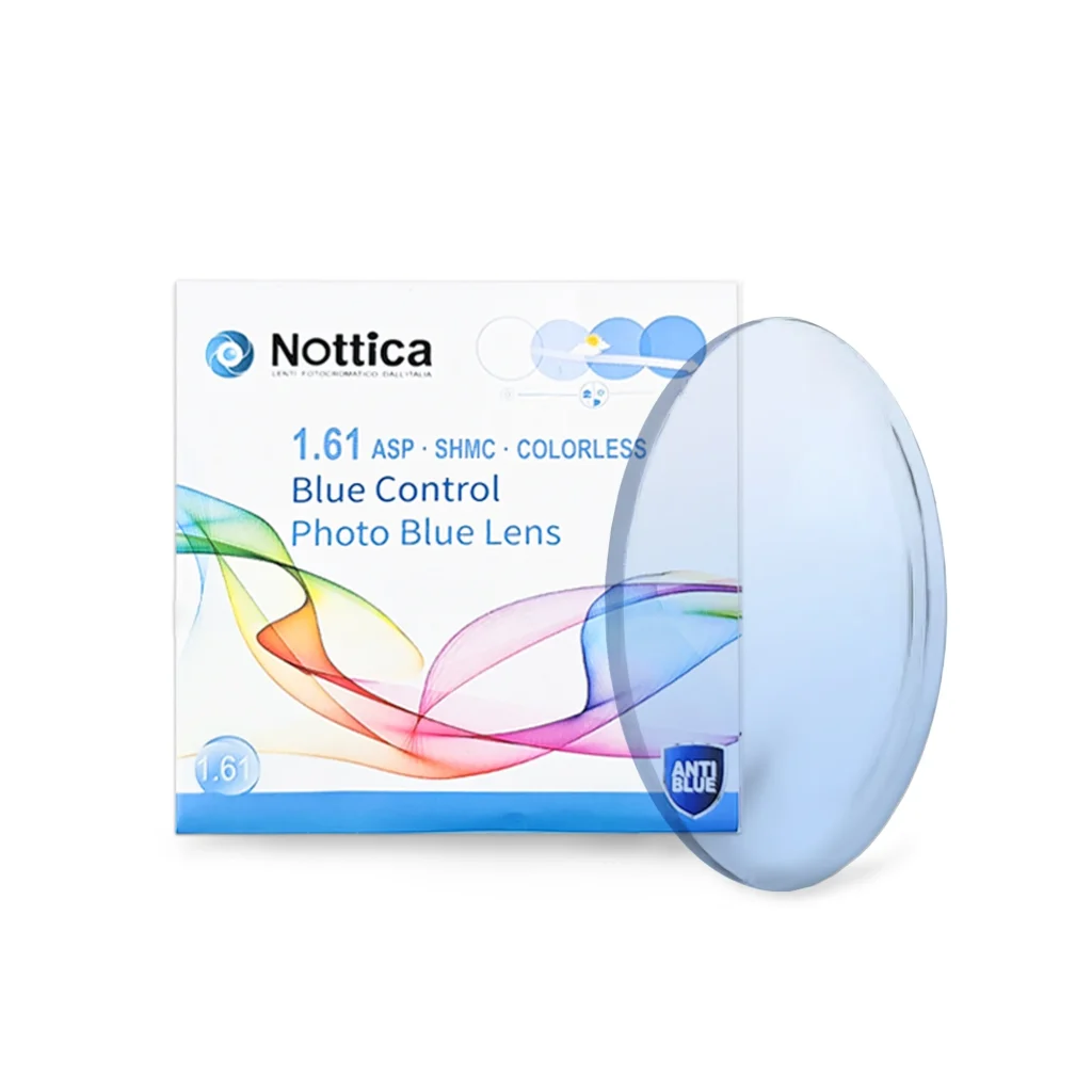 Tròng Kính Nottica N5 Jelly Series 1.61 ASP Đổi Màu Xanh Lam Chống Ánh Sáng Xanh
