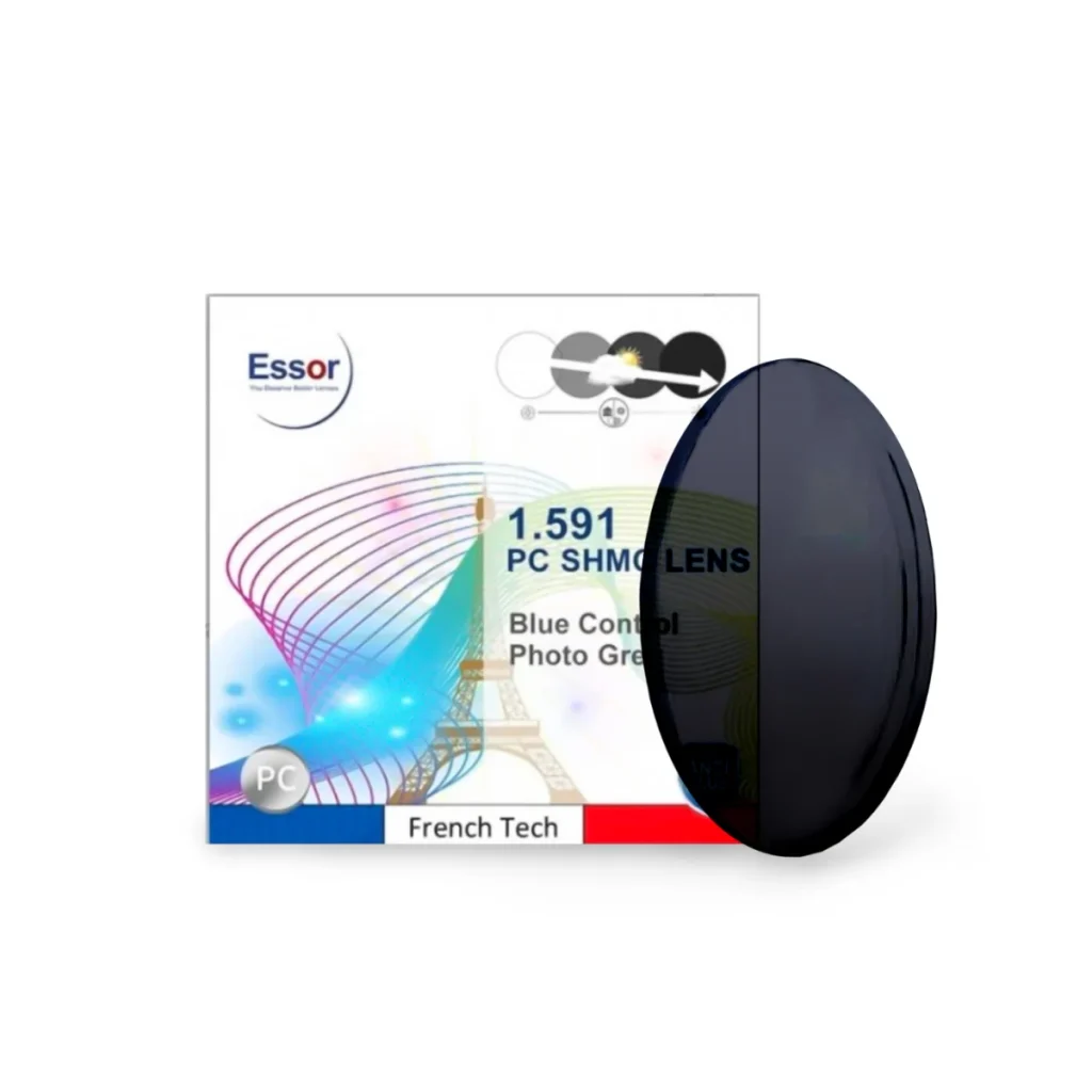 Tròng Kính Nottica Essor EP 1.59 Polycarbonate Đổi Màu Khói Chống Bể & ASX