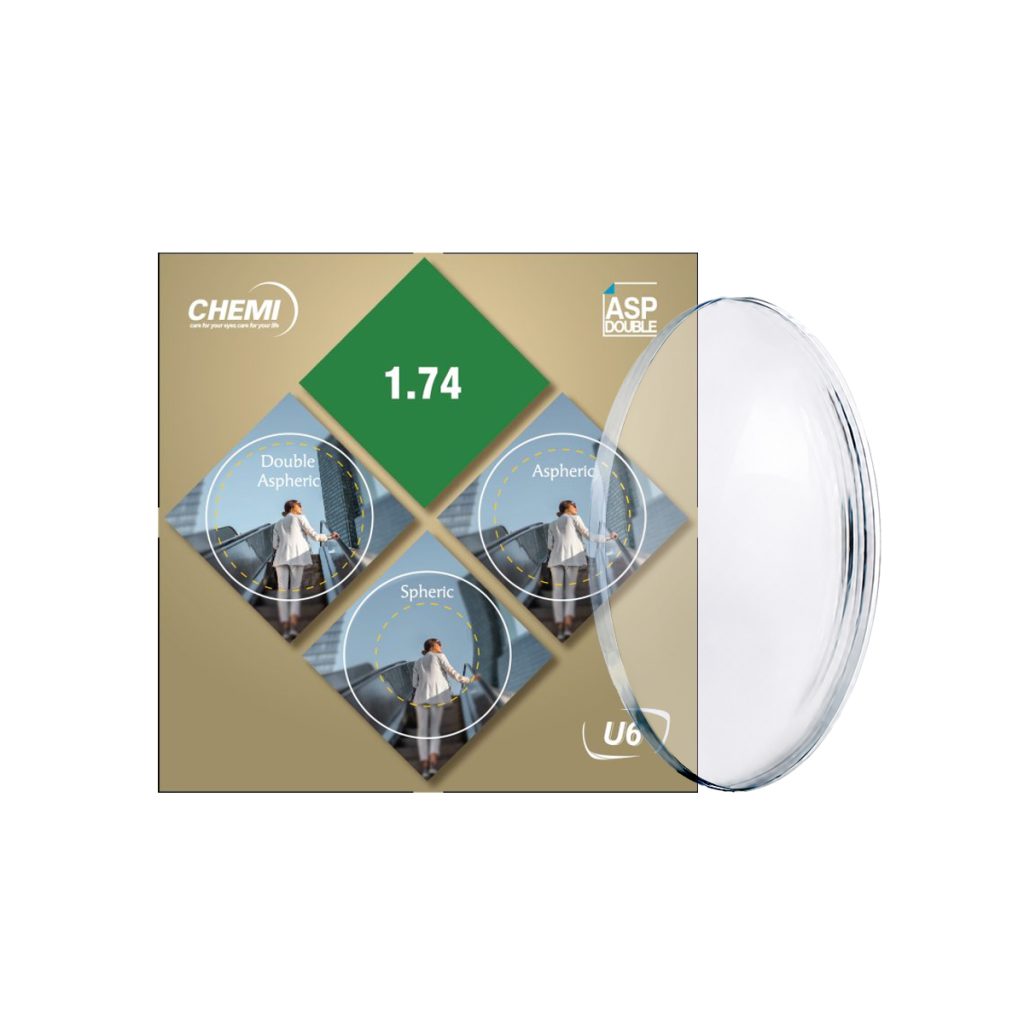 Tròng Kính Chemi 1.74 DAS Double Aspheric