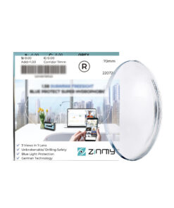 Tròng Kính Zinmy 1.60 AS UV400 Blue Control Mỏng Nhẹ