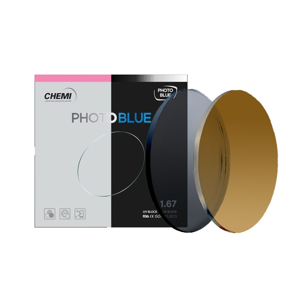 Tròng Kính Chemi 1.67 ASP Crystal U1 Coated