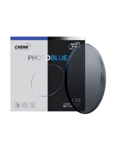 Tròng Kính Đổi Màu Lọc Ánh Sáng Xanh Chemi 1.56 ASP Photo Blue Coated Gray