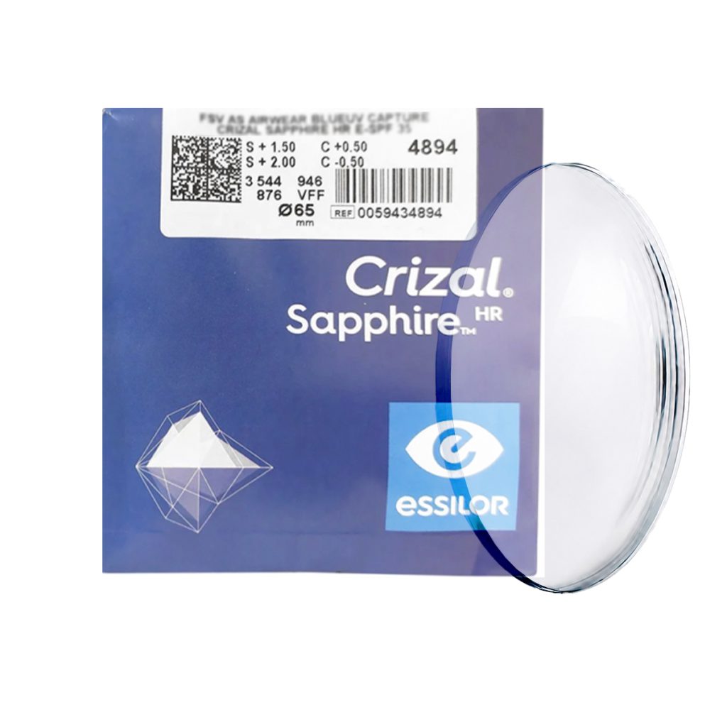 Tròng Kính Siêu Mỏng Essilor Crizal Rock 1.67 AS BlueUV Capture